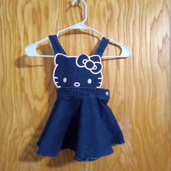 5 For $25! Hello Kitty Denim Toddler Dress 2T - Picture 1 of 6